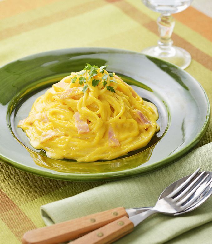 かぼちゃのクリームパスタ-レシピのメイン写真