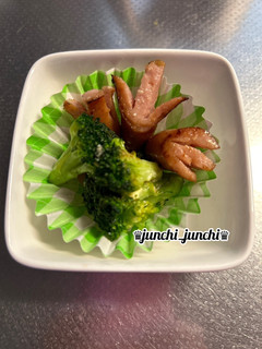 ★お弁当用★ウインナーとブロッコリー炒め-レシピのメイン写真