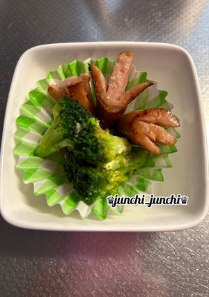 ★お弁当用★ウインナーとブロッコリー炒め-レシピのメイン写真