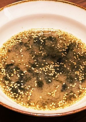 焼き海苔と鰹節と炒り胡麻の味噌汁-レシピのメイン写真