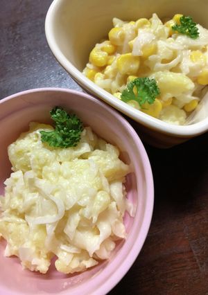 新玉ねぎたっぷり！とろ〜り♡ポテトサラダ-レシピのメイン写真