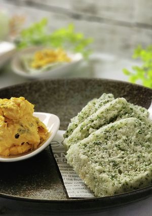 パセリの蒸しパン&カボチャディップ-レシピのメイン写真
