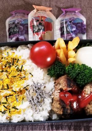 ハンバーグ弁当(4.17)-レシピのメイン写真