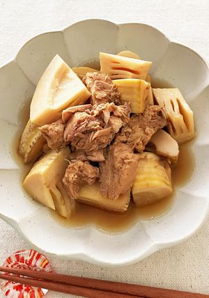たけのことシーチキンの煮物-レシピのメイン写真