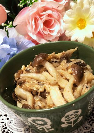 簡単ヘルシー✿白滝とタラコの炒め✿茸入り-レシピのメイン写真