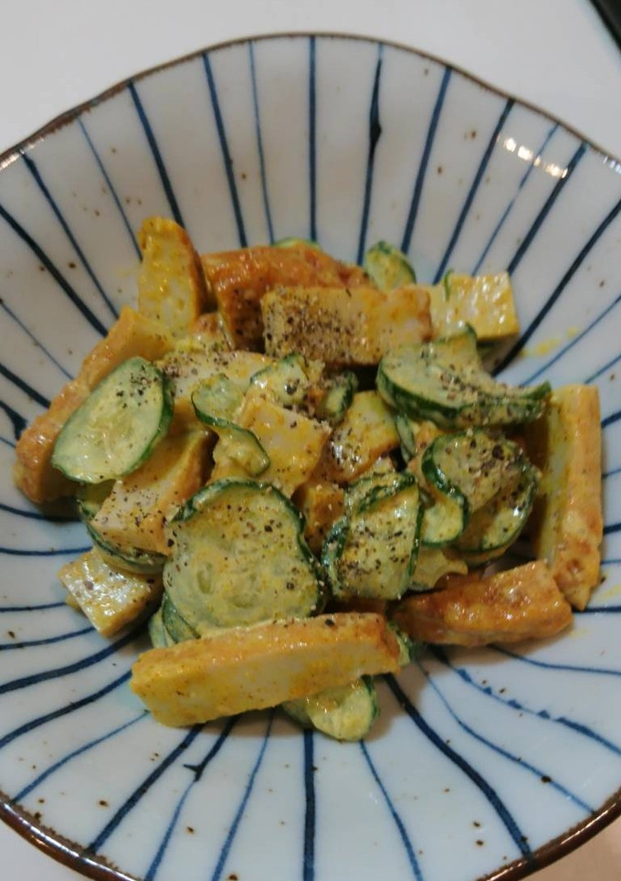 簡単！美味♪さつま揚げきゅうりカレーマヨ-レシピのメイン写真