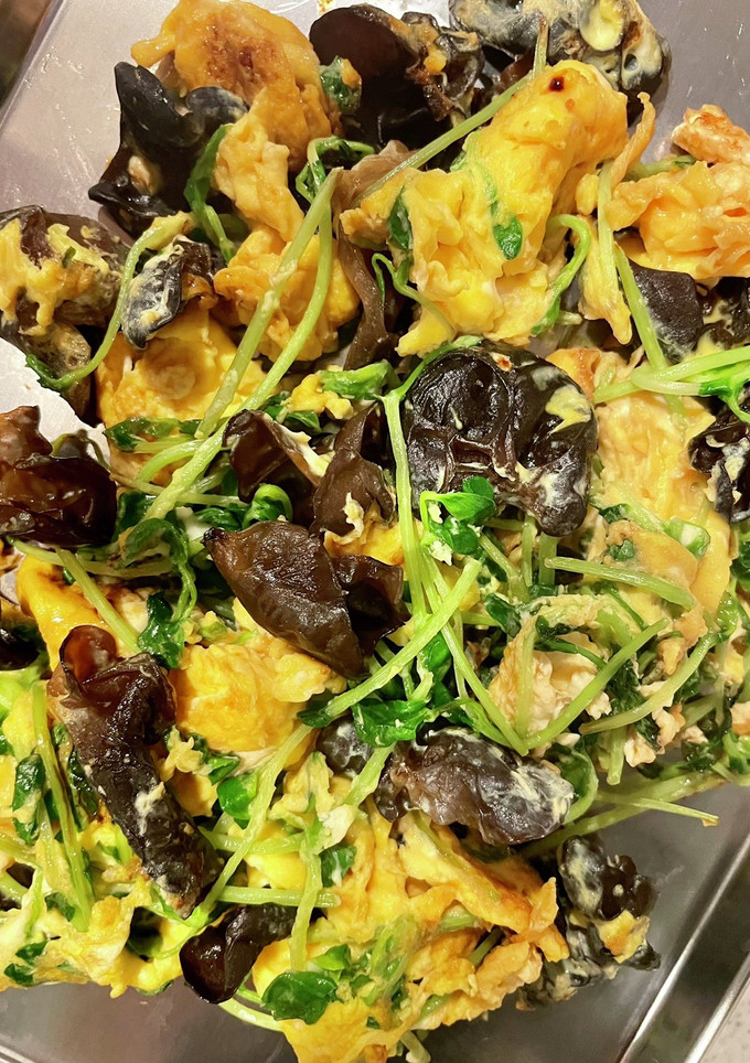 豆苗ときくらげの卵炒め-レシピのメイン写真