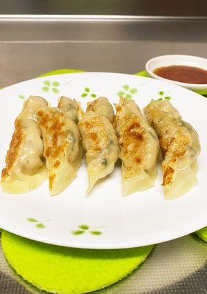 鶏胸ミンチ肉と大葉の餃子♡-レシピのメイン写真