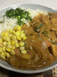 鶏キムチ豆乳カレー-レシピのメイン写真