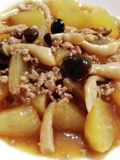 大根としめじのそぼろ煮-レシピのメイン写真