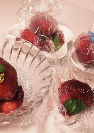 キラキラいちご寒天-レシピのメイン写真