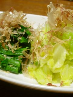 ほうれん草とキャベツのおひたし ポン酢で-レシピのメイン写真