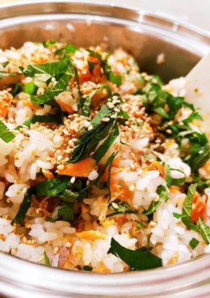 梅シャケご飯-レシピのメイン写真