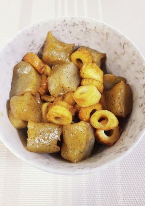 竹輪と蒟蒻の甘辛炒め-レシピのメイン写真