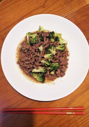 ひき肉とブロッコリーの甘味噌炒め-レシピのメイン写真