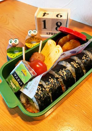 高一長女 お弁当(キンパ2)-レシピのメイン写真