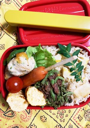 4/18よっちゃん筍ご飯お弁当-レシピのメイン写真