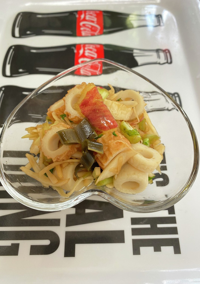 大根皮の漬物ちくわ和え-レシピのメイン写真