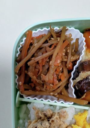 朝からお弁当に♪レンジで作るきんぴら-レシピのメイン写真