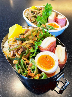 高校生弁当20234月18青椒肉絲弁当-レシピのメイン写真
