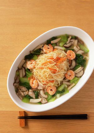 野菜中華あんかけ焼ビーフンのレシピ-レシピのメイン写真