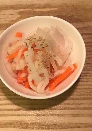 大根と人参の酢の物-レシピのメイン写真