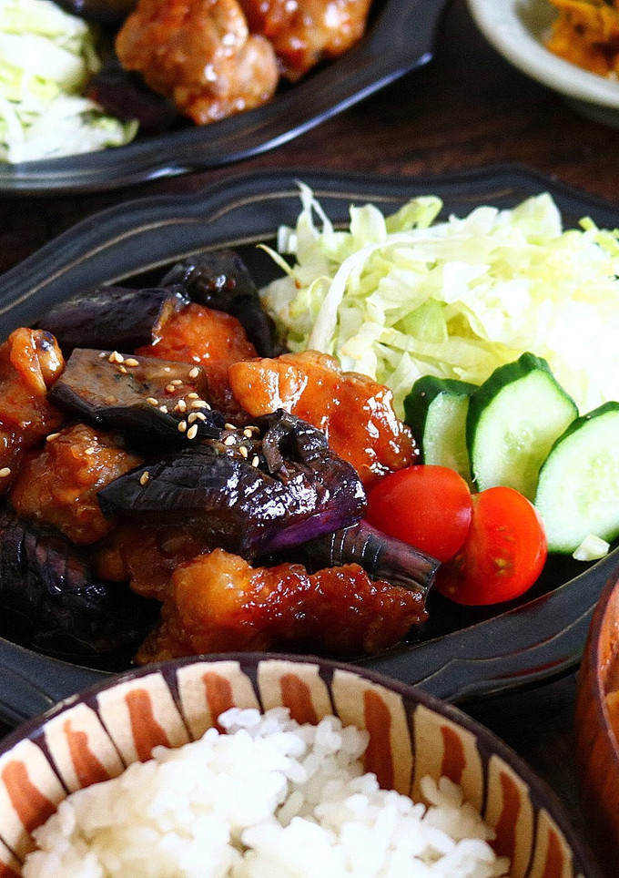 とろっとろなすと鶏肉の甘辛炒め-レシピのメイン写真
