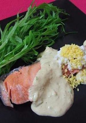 レンジで鮭の和風タルタル-レシピのメイン写真