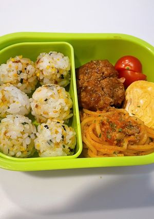 幼稚園お弁当　ハンバーグ-レシピのメイン写真