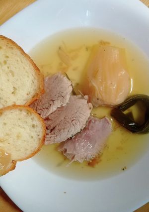 圧力鍋で塊肉とスープ-レシピのメイン写真