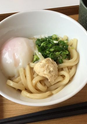 簡単☆釜玉バターうどん-レシピのメイン写真