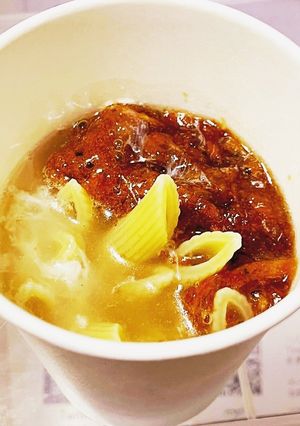 朝ごはんに！超お手軽ワンカップペンネ-レシピのメイン写真