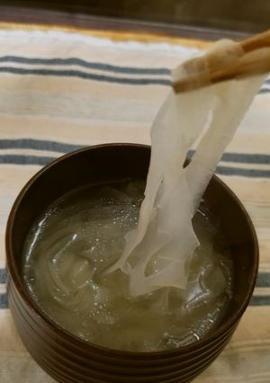 大根の皮はひらひらスープで-レシピのメイン写真