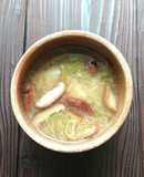 椎茸の旨味溢れる里芋ネギのほっこり味噌汁