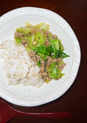 春キャベツの坦々丼-レシピのメイン写真