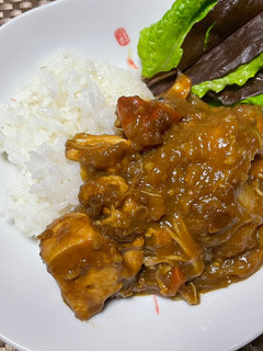 チキンカレーとチキンの揚げ物-レシピのメイン写真