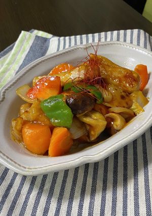 揚げずに簡単シンプル酢豚-レシピのメイン写真