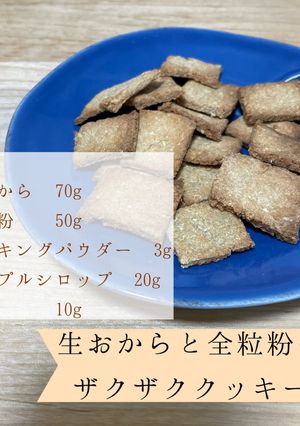 生おからと全粒粉のザクザククッキー-レシピのメイン写真