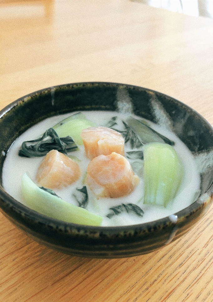 帆立貝柱とちんげん菜のクリーム煮-レシピのメイン写真