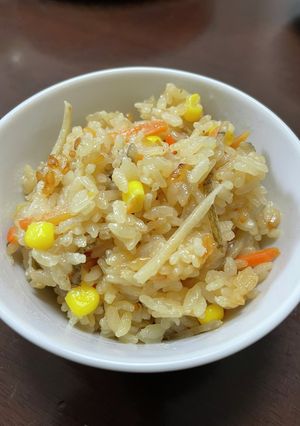 業スーのごぼうサラダで☆炊き込みご飯-レシピのメイン写真