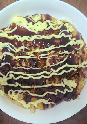 ボリューム満点ご飯でお好み焼き-レシピのメイン写真