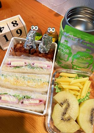 高一長女　お弁当(サンドイッチ)-レシピのメイン写真