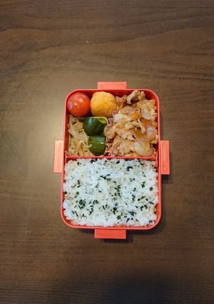中学生女子弁当2023.4.19-レシピのメイン写真