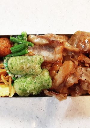 高校生弁当覚え書き168しょうが焼き-レシピのメイン写真
