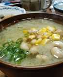 大根シリシリとサラダ豆の お味噌汁