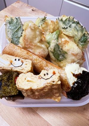 カリカリ柔らか☆鶏ささみの大葉天ぷら弁当-レシピのメイン写真