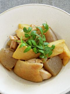 筍と鶏肉の炒り煮(蒟蒻入り)-レシピのメイン写真