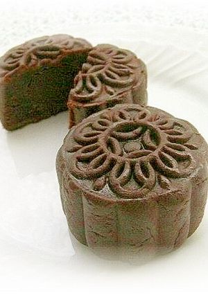 生チョコ入り♪巧克力（チョコレート）月餅-レシピのメイン写真