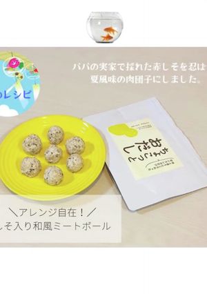 しそ入り和風ミートボール【離乳食完了期】-レシピのメイン写真