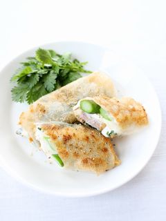 カリモチ【アスパラベーコンの生春巻き焼き-レシピのメイン写真